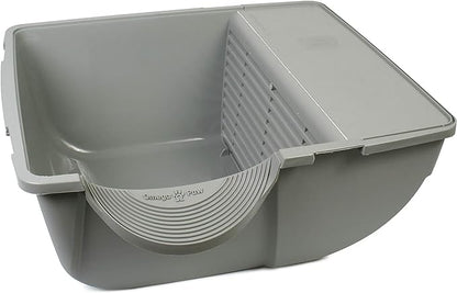 Omega Paw Elite Self Cleaning Roll 'n Clean Litter Box, Midnight Black, Large (EL-RA20-1)