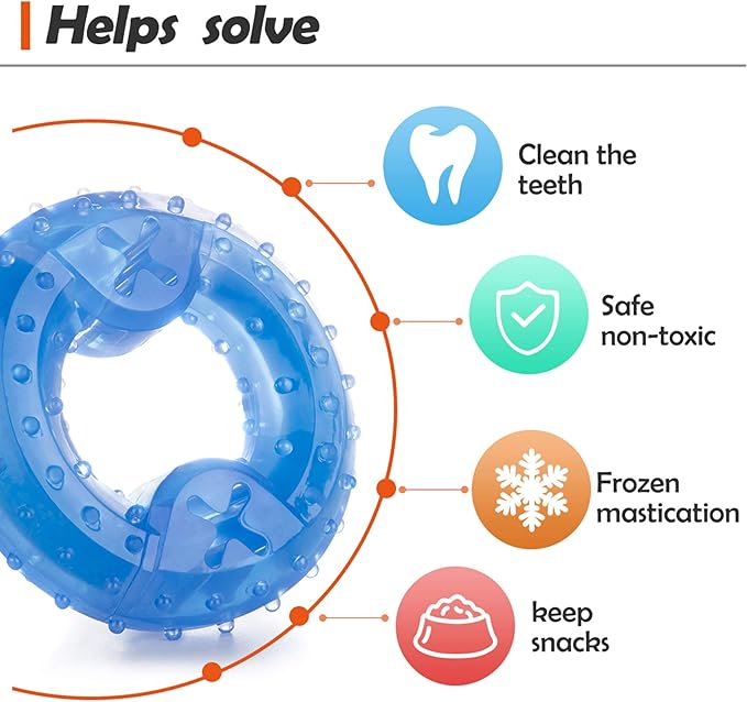 Pet Products Arctic Freeze Fetch Food Cooling Teether Chew Toy (2PCS)