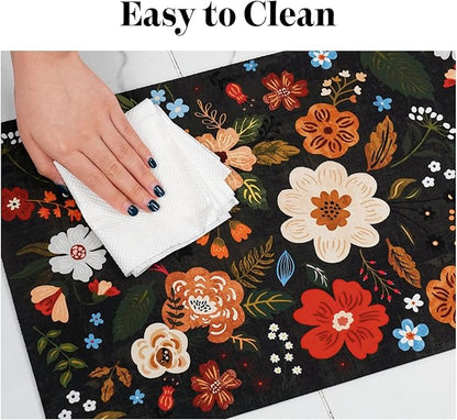 Dog Food Mats for Floors, Absorbent Dog Bowl Mat for Food and Water Dispenser Mat, Quick Dry Cat Food Mat Pet Supplies