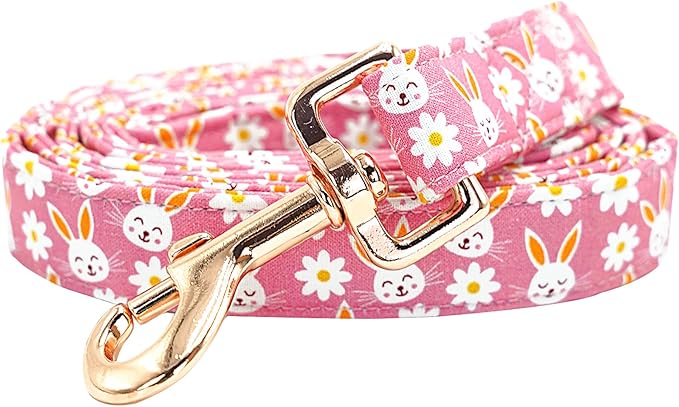 Dog Leash-Easter Holiday Rabbit Print Boy/Girl Durable Strong Dog Leashes Heavy Duty Comfortable Padded Pet Leash for Small Medium Large Dogs