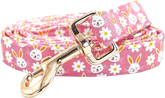 Dog Leash-Easter Holiday Rabbit Print Boy/Girl Durable Strong Dog Leashes Heavy Duty Comfortable Padded Pet Leash for Small Medium Large Dogs