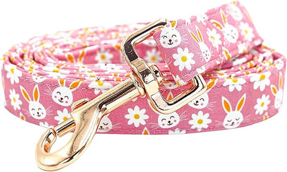 Dog Leash-Easter Holiday Rabbit Print Boy/Girl Durable Strong Dog Leashes Heavy Duty Comfortable Padded Pet Leash for Small Medium Large Dogs