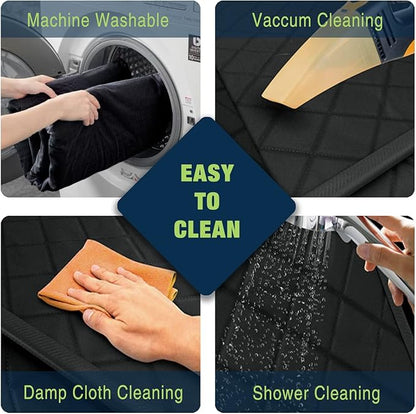 NESTROAD Dog Car Seat Cover for Back Seat,Waterproof & Scratchproof & Hammock for Dogs Backseat Protection,600D Heavy Duty Dog Seat Cover for Cars, Trucks and SUVs(Black,53"×57")