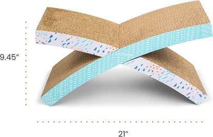 Catstages Easy Life Hammock Cat Lounger & Scratcher – Elevated Spot with Catnip, Comfortable & Multifunctional Design, Supports Cats Up to 20lbs