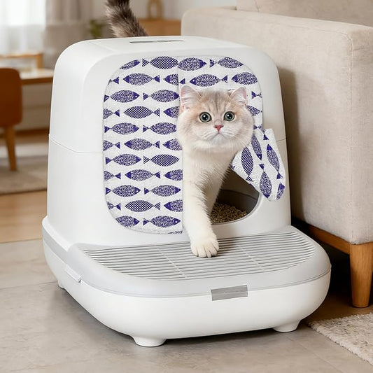 Automatic Cat Litter Box Curtain Self Cleaning Litter Box Door Curtain for Self Cleaning Cat Litter Box