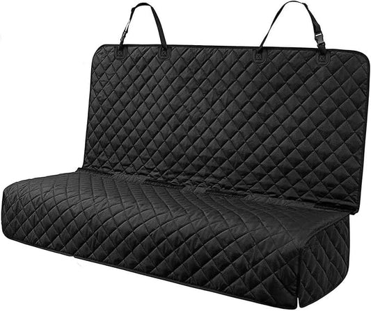PETICON Waterproof Scratchproof Pet Bench Seat Covers for Cars, SUVs, Nonslip Durable Back Seat Cover for Dogs, Washable Backseat Protection