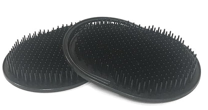 Pet Grooming Comb & Deshedding Tool for Dogs & Cats – 2 Pack, Black – Gentle Scalp Massager, Hair Remover, Reduces Shedding, Detangles Fur, Ideal for All Breeds & Coat Types
