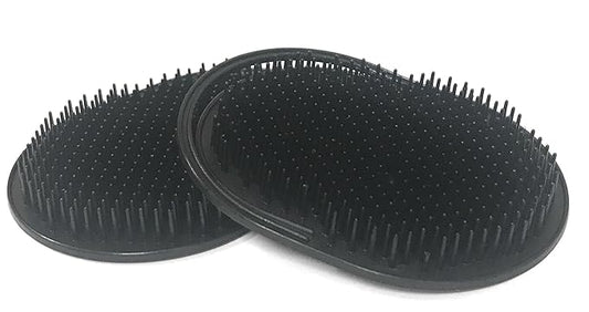 Pet Grooming Comb & Deshedding Tool for Dogs & Cats – 2 Pack, Black – Gentle Scalp Massager, Hair Remover, Reduces Shedding, Detangles Fur, Ideal for All Breeds & Coat Types