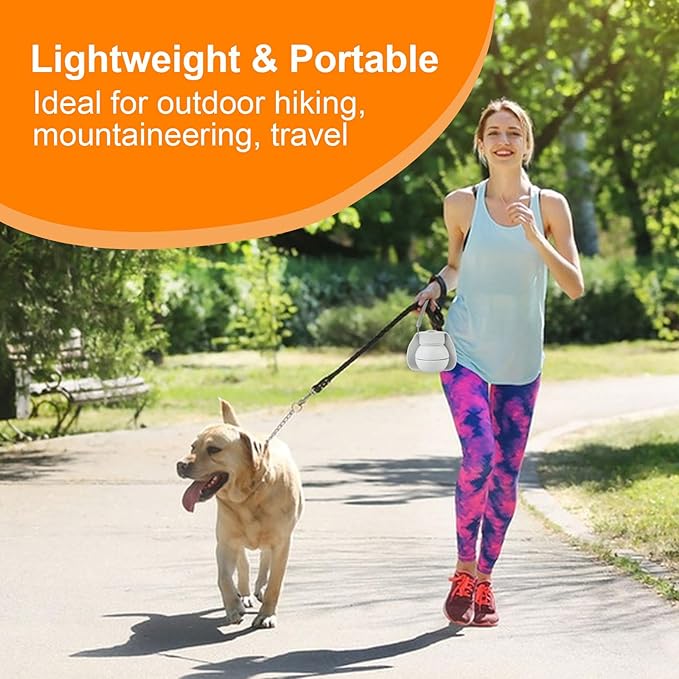 Dog Water Bottle,Portable Water Bowl for Dog,Collapsible Food Grade Silicone,Travel Pet Water Bottle for Outdoor Walking, Hiking, Camping,Gray