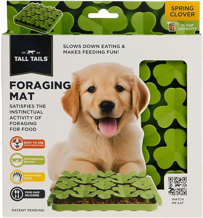 Tall Tails Clover Foraging Mat for Dogs – Slow Feeder Puzzle Mat for Easy & Engaging Feeding