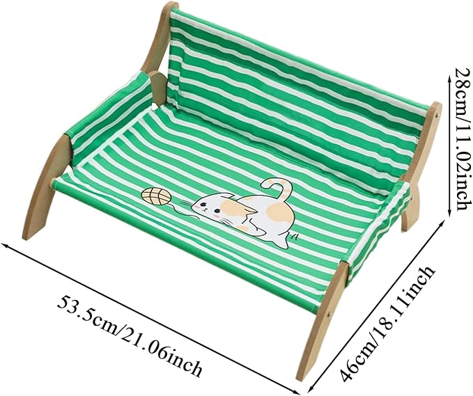 Cat Lounger, Cat Wall Hammock, Cats Sleeping Cat's Supplies, Elevated Bed, Detachable & Breathable Easy for Soothing Rest Multi Cats Households Indoor Living Room Bedroom Balcony