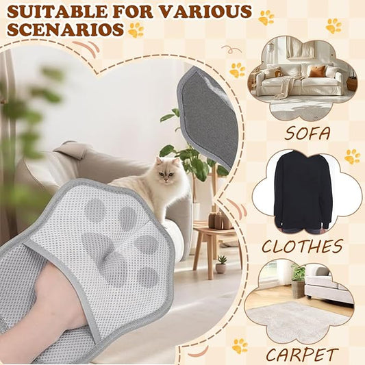 Pet Hair Removal Glove, Magic Pet Hair Remover Glove Reusable, Magic Brush Pet Hair Remover for Clothing, Couch, Carpet, Car Seat.