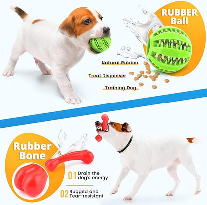 Puppy Toys 8 Pack for Small Dogs, Luxury Dog Chew Toys with Squeaky Plush Toys, Rope Toys and Ball, Teething Toys for Puppy Supplies