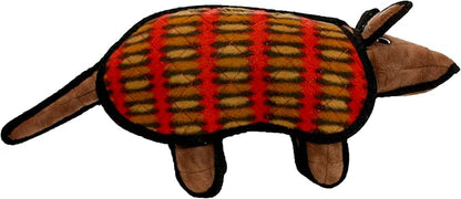TUFFY - World's Tuffest Soft Dog Toy - Desert - Multiple Layers. Made Durable, Strong & Tough. Interactive Play (Tug, Toss & Fetch). Machine Washable & Floats (Armadillo, Large 2 Pack)