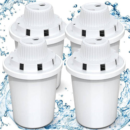 (4 Pack) Replacement Filters For Large Dog Fountain, Stainless Steel Filter Cartridge For Dog Water Bowl Dispenser, Clean And Fresh Water