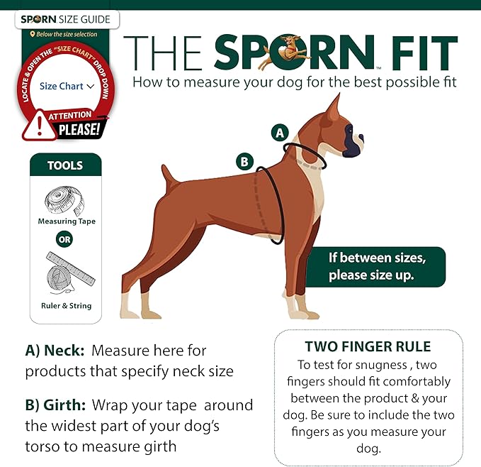 Sporn Original Dog Halter, No Pull Dog Harness, Durable Nylon Collar with Padded Restraint Sleeves for Medium Breeds, No Choke Design, Adjustable Fit, Easy On/Off, Blue, Medium