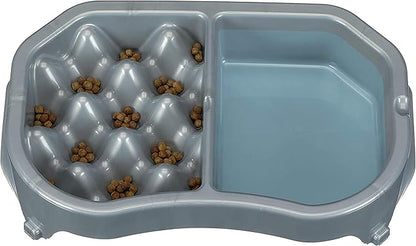 Neater Pet Brands Neater Slow Feeder Dog Bowls, Slows Down Fast Eating to Prevent Vomiting, Overeating, & Bloat, Dog Slow Feeder Bowl with Wide, Non-Slip Base, Holds 2.5 Cups Food and 8.5 Cups Water