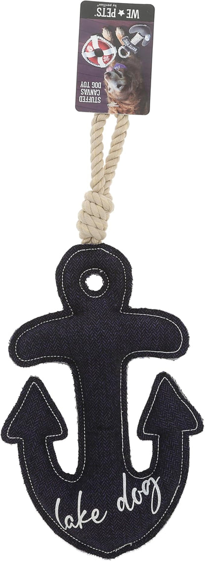 Pavilion Gift Company - Lake Dog - Dog Toy On Rope Tug of War Puppy Doggy K9 Lover Parent Lake Anchor Gift
