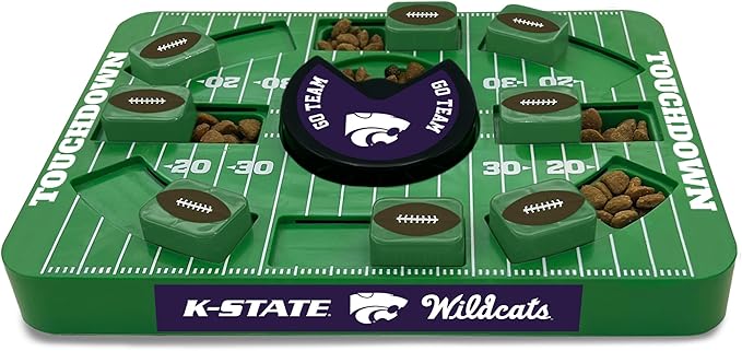 Pets First NCAA Kansas State Large Puzzle Toy, Dog Puzzle Treat Toy, New Large Size, Interactive Dog Treat Toy, Dog Slow Feeding Toy
