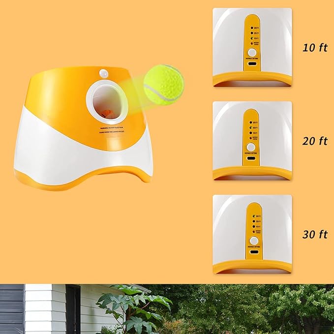 Genérico Automatic Ball for Dogs - Interactive Pet Machine - Interactive Ball for Pets - for Outdoor House Family Play Exercise and