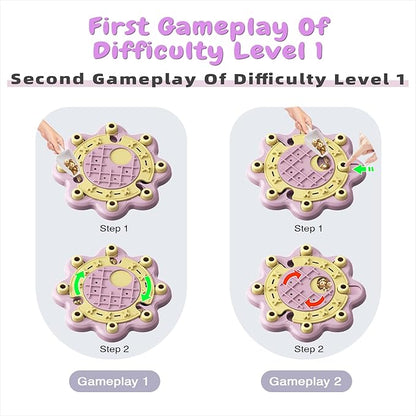 KADTC 3 Levels of Step-by-Step Challenge,Beginner to Advanced Dog Puzzle Toys,U.S. Brand,Design Treat Puzzles for Small Medium Large Dogs Mental Stimulation Enrichment Food Slow Feeder Puppy Pink Toy