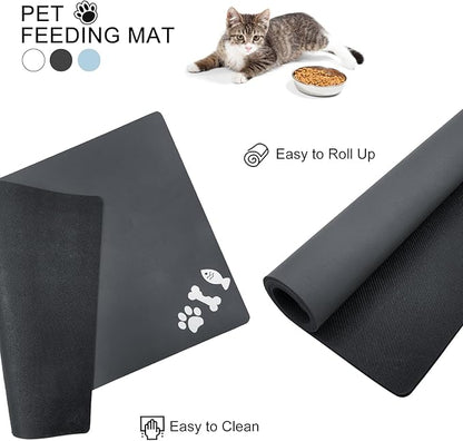 Absorbent Dog Food Mat, No Stains Quick Dry Dog Water Dispenser Mat, Pet Accessories Supplies,Easy Clean Dog Bowl Mat, Multiple Colors, Sizes & Purposes