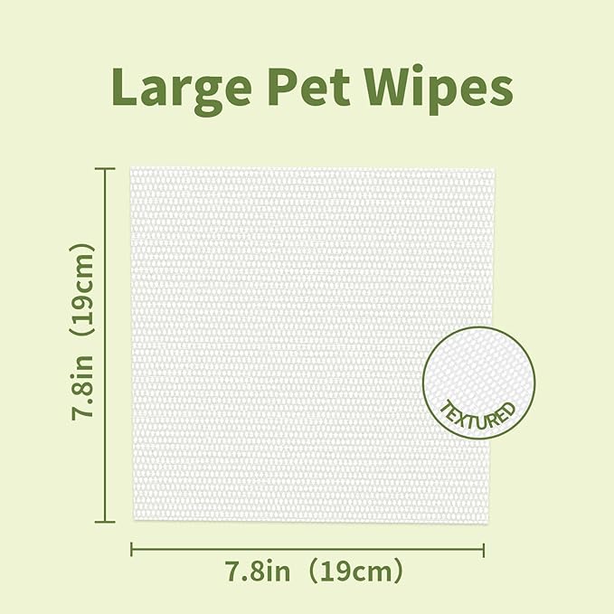 100 Unscented Pet Wipes for Paws & Butt Plant Based Hypoallergenic Pets Cleansing & Deodorizing Anal Gland Hygienic Puppy Wipes for Dogs Face & Body Cat Wipes Cleaning Fur Doggie Wipes