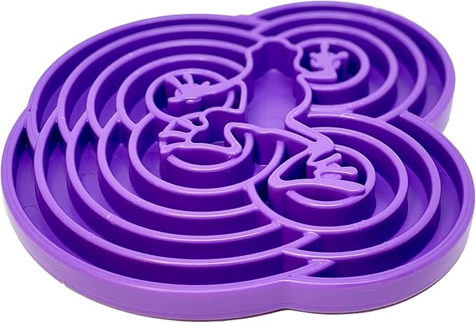 SodaPup Water Frog eTray – Durable Slow Feeder Tray Made in USA from Non-Toxic, Pet-Safe, Food Safe Material for Mental Stimulation, Slowing Down Eating, Healthy Digestion, & More