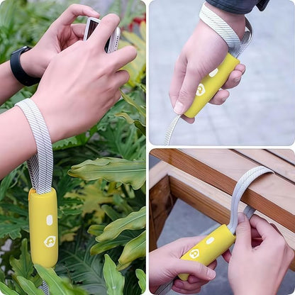Hand Free Dog Leash Adjustable Length 4-6 ft with Reflective Stripor for Medium&Small Dogs Comfortable Handle and Sturdy Rope for Walking, Jogging and Running Your Dog (Yellow)