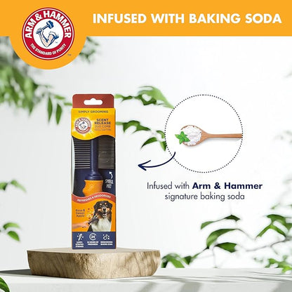 Arm & Hammer Deodorizing Dog Comb with Fragrance Transfer Technology – Scented Dog Grooming Comb for Detangling & Shedding, Dematting Tool For Dogs, Sweet Apple & Rose Scent