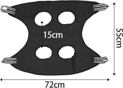 Pet Cat Grooming Hammock Restraint Towel Bag Bathing Bag Harness Breathable Dog for Trimming Puppy Small Medium Dogs Claw Care, Black, L