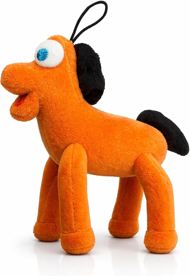 Multipet Small Gumby Stuffed Dog Toy with Squeaker | Gumby Dog Toy Plush Small | Green | 6" | Small/Medium Breed | Officially Licensed (6" - Plush Pokey)