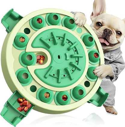 KADTC 3 Levels of Step-by-Step Challenge Dog Puzzle Toy 4 Ways to Play - U.S. Brand & Design - Large Size Beginner-to-Advanced,Boredom Buster for Smart Dogs Mental Stimulation Enrichment Brain Toys