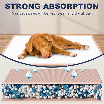 XXL Dog Pee Pads 36"x36" Extra Large Pink Puppy Pads, 6-Layer Super Absorbent & Leak-Proof Potty Training Pads, 35 Count Pet Pads for Cats, Rabbits & Small Animals