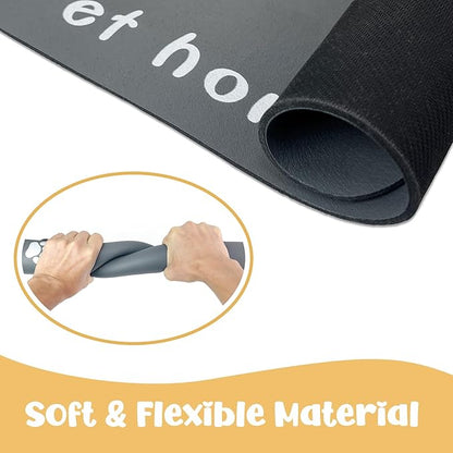 Dog Food Mat, Diatom Ooze Cat Water Mats Non Slip for Floors Waterproof and Water Absorption, Easy to Clean-Paw (15.5" H*23.5" L)