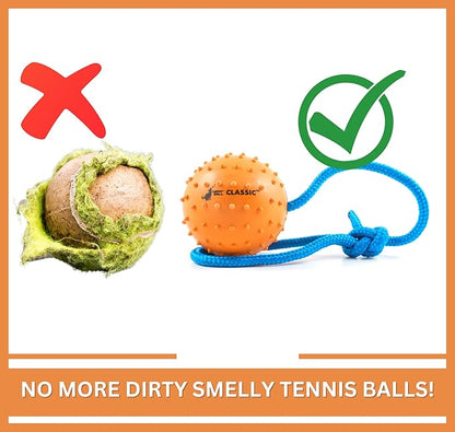 The Nero Ball Classic TM - K-9 Ball On a Rope Reward and Exercise Toy - Police K-9 - Schutzhund