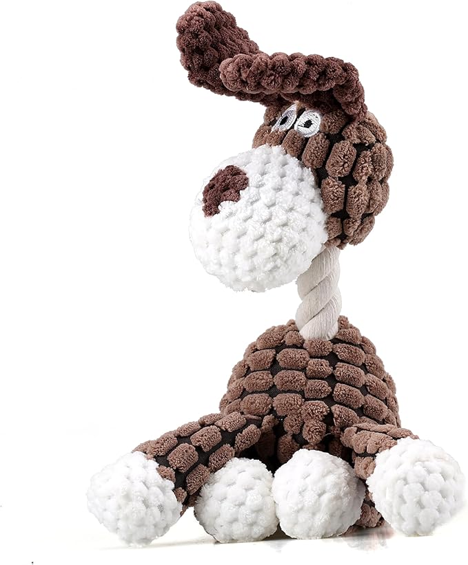 Wobble Giggle Ball and Plush Squeaky Toy Combo for Dogs (Donkey)