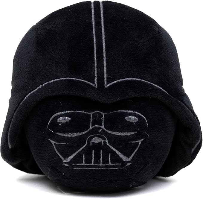 Star Wars Dog Toy, Darth Vader Helmet Black Pet Toy, Plush, 3.5" x 6"