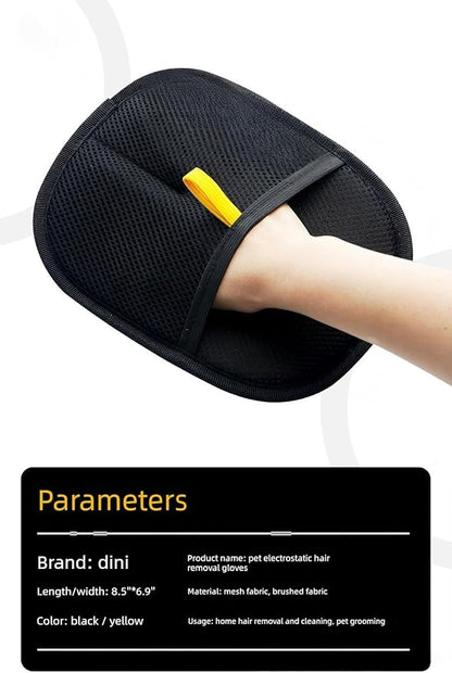 Pet Hair Removal Gloves for Cats & Dogs, Cat Hair Cleaner, Electrostatic Reusable Cat Hair Remover, Stroking Cats, Artifact Hair Remove Brush, Magic Fur Removal for Laundry, Couch, Carpet, Car
