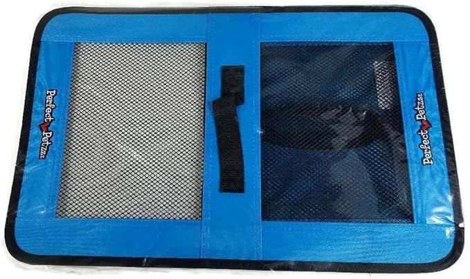 Pet Travel Bag for Originals & Minis, Small Pet Carrier w/Mesh & Nylon Lining, Dog Carrier for Medium Dogs, Versatile Kitten Carrier & Puppy Carrier, Easy to Clean, Blue - Perfect Petzzz