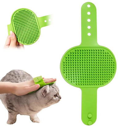 Silicone Grooming Strap Pad for Cats, 2025 New Cat Self Groomer Brush Adjustable Silicone Cat Self Groomer Brush, Multifunctional Cats Combs Massager for Cats Tree Furniture Sofa Chair Legs (Green)