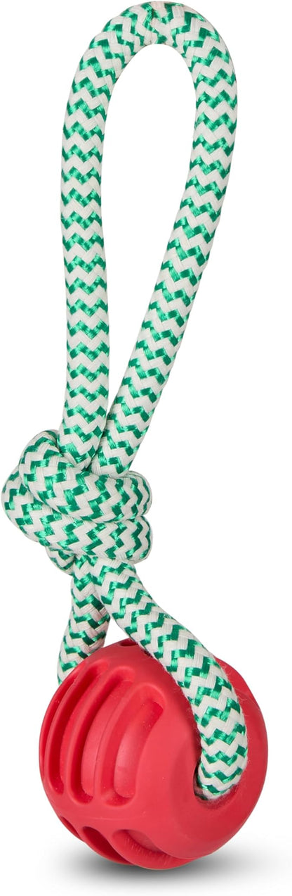 Bow Wow Pet Holiday Rope & Ball Dog Tug Toy, Small