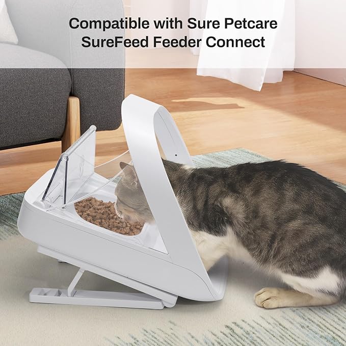 Feeder Adjustable Stand Compatible with SureFeed, 0°-20° Tilt Angle Adjustable-Holder for Pet Automatic Feeders-Raised Pet Feeding Station, Easy Installation