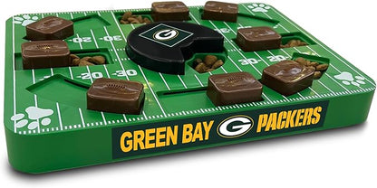 Pets First NFL Green Bay Packers Puzzle Toy - Interactive Dog Puzzle Treat Toy