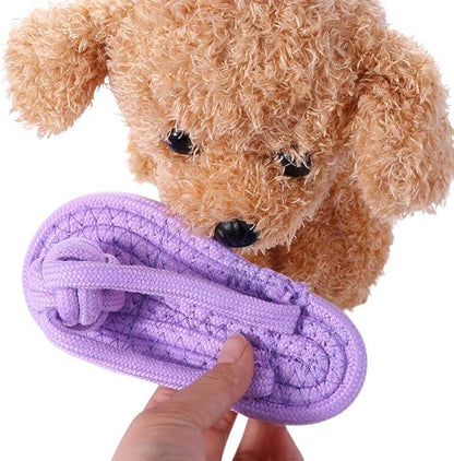 Vctitil Pet Slippers Toys Cotton Pet Grinding Rope Cotton Rope for Cleaning Teeth Cat and Dog Accessories
