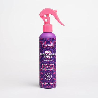 Lavender Dog Deodorizing Spray, 8.45 fl oz, Alcohol-Free, with Castor Oil and Glycerin, Natural Odor Control, Paraben-Free