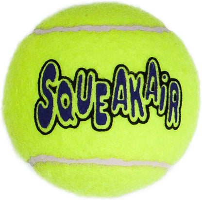 KONG - Squeakair Ball - Dog Toy Premium Squeak Tennis Ball, Gentle on Teeth (Small (6 Pack))