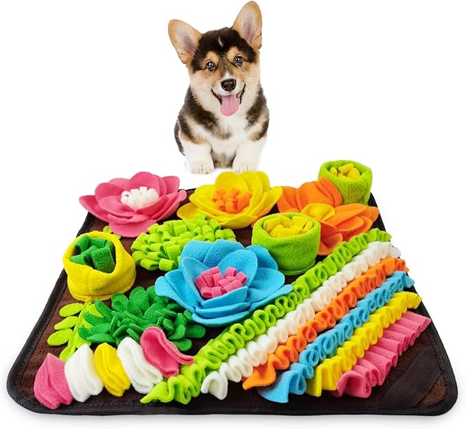 KeeKit Snuffle Mat for Dogs, Interactive Slow Feeding Mat for Small & Medium Breeds, Encourages Natural Foraging Skills, Mental Stimulation, Foraging Mat for Dogs Cats Rabbits