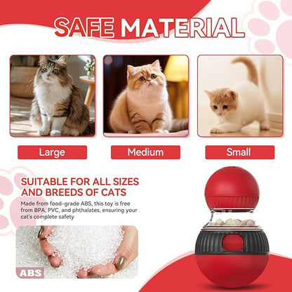 Ansoniser Interactive cat treat dispenser toy ball dispensing for cats interactive feeder toys indoor puzzle cats slow food puzzlesControl Diet& Reduce Boredom increase fun(All Breeds)