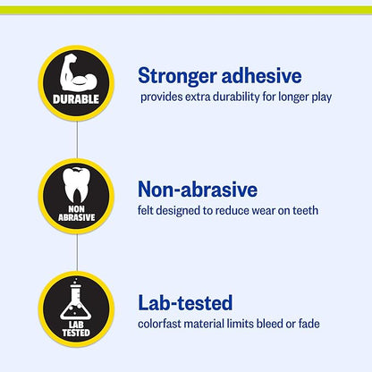 PetSport Tuff Ball - Medium Tennis Balls for Dogs, Chew Toy for Aggressive Chewers, Fetching, Natural Rubber, Certified Non-Toxic, Won't Wear Down Teeth - 2.5" (12 Pack)